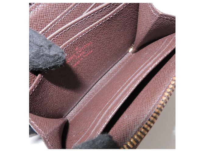 Louis Vuitton Damier Canvas Zippy Coin Case Wallet Brown N63070 - vista 18