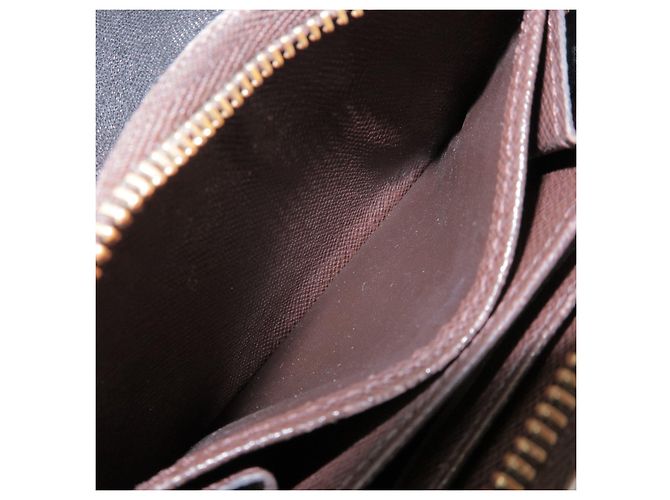 Louis Vuitton Damier Canvas Zippy Coin Case Wallet Brown N63070 - vista 19