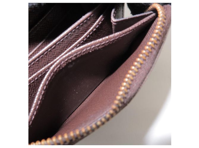 Louis Vuitton Damier Canvas Zippy Coin Case Wallet Brown N63070 - vista 20