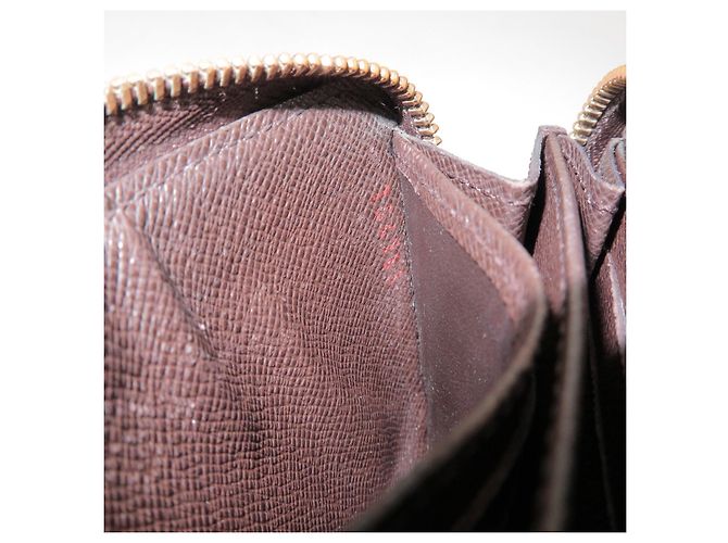 Louis Vuitton Damier Canvas Zippy Coin Case Wallet Brown N63070 - vista 22