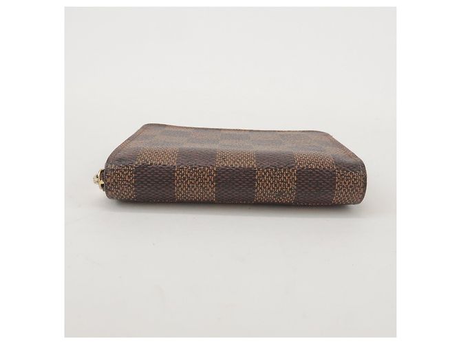 Louis Vuitton Damier Canvas Zippy Coin Case Wallet Brown N63070 - vista 5