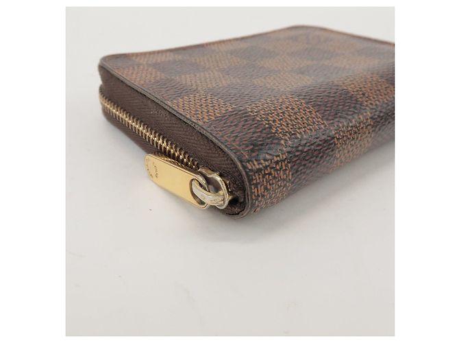 Louis Vuitton Damier Canvas Zippy Coin Case Wallet Brown N63070 - vista 6