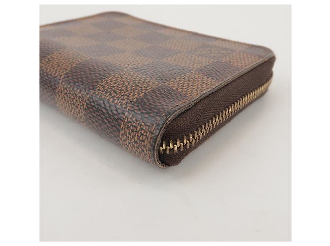 Louis Vuitton Damier Canvas Zippy Coin Case Wallet Brown N63070 - vista 7