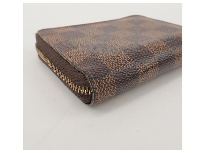 Louis Vuitton Damier Canvas Zippy Coin Case Wallet Brown N63070 - vista 8