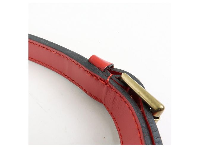Borsa a tracolla Louis Vuitton Epi Petit Noe Bicolor Verde Rosso M44147 - vista 11