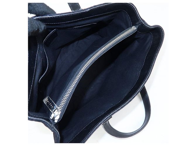 Céline Borsa Tote e Borsa a Mano CELINE C Macadam in pelle scamosciata Nero - vista 19