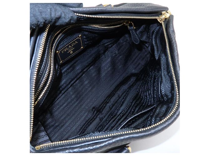 Borsa a spalla e a mano 2Way in nylon e pelle con logo PRADA Nera BN2032 - vista 22