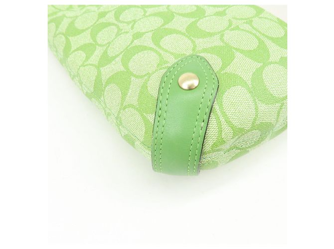 Borsa 2Way COACH Signature PVC Leather Borsa a Tracolla Borsa a Mano Green - vista 10