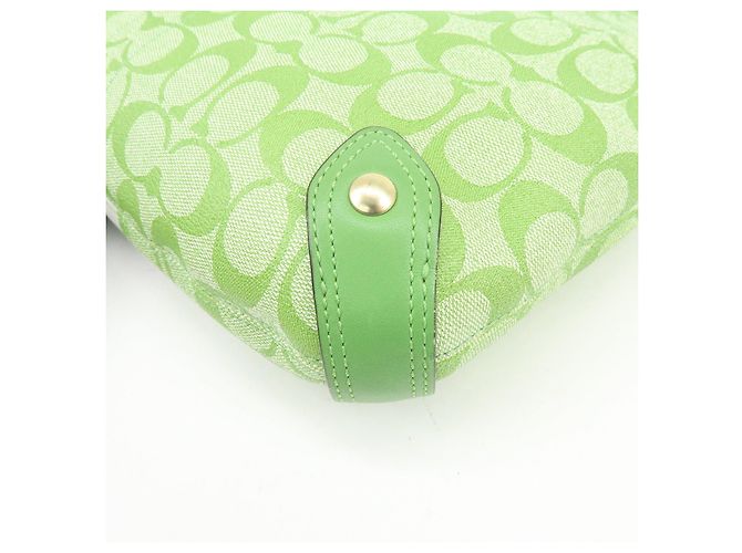 Borsa 2Way COACH Signature PVC Leather Borsa a Tracolla Borsa a Mano Green - vista 13