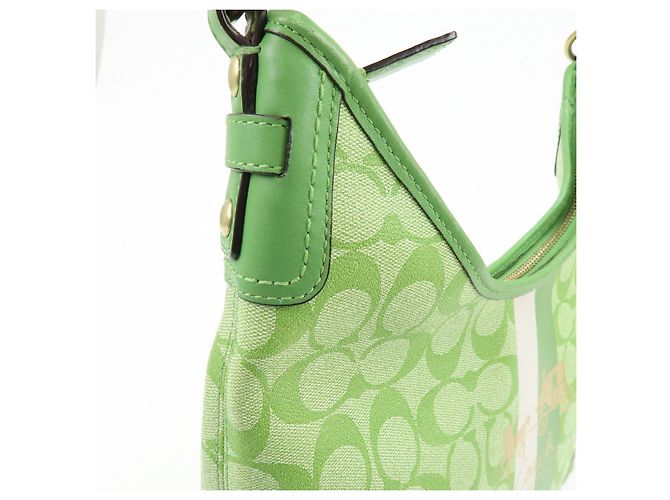 Borsa 2Way COACH Signature PVC Leather Borsa a Tracolla Borsa a Mano Green - vista 15