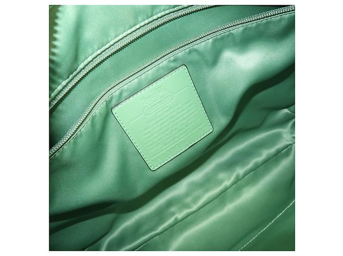 Borsa 2Way COACH Signature PVC Leather Borsa a Tracolla Borsa a Mano Green - vista 20