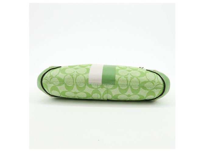Borsa 2Way COACH Signature PVC Leather Borsa a Tracolla Borsa a Mano Green - vista 5