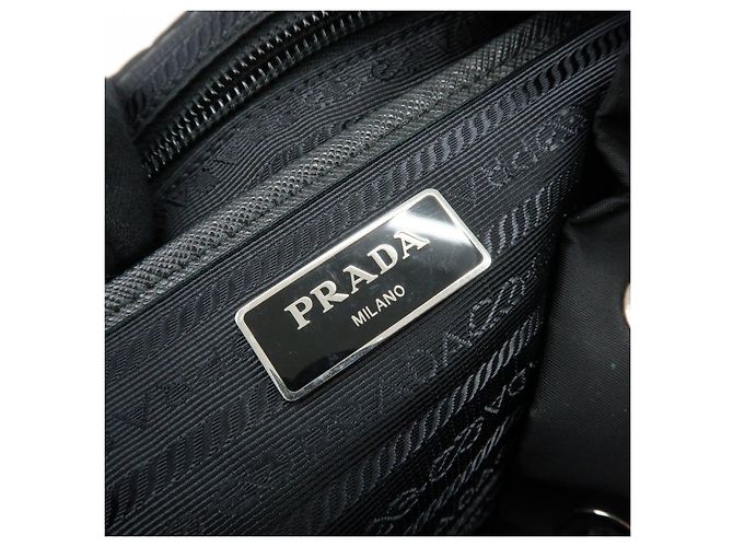 PRADA Triangle Logo Nylon Leather Backpack Studs Black Red1BZ811 - view 19