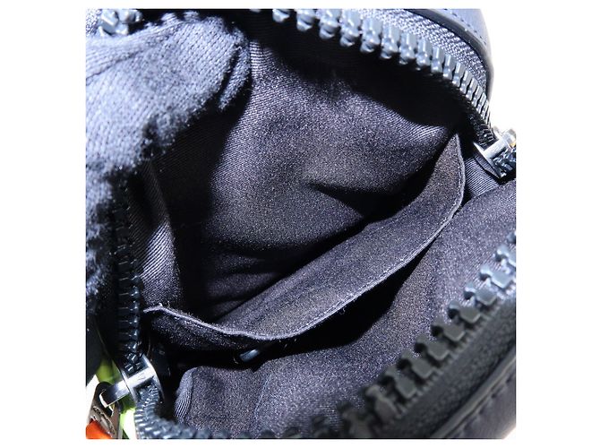 COACH Edge L-Pack Borsa a Vita in Pelle Borsa a Tracolla Blue Black - vista 16