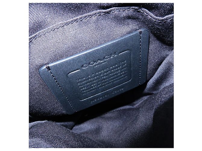 COACH Edge L-Pack Borsa a Vita in Pelle Borsa a Tracolla Blue Black - vista 17