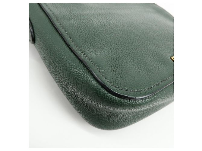 Borsa a tracolla Miu Miu in pelle Madras Verde Scuro RT0638 - vista 13