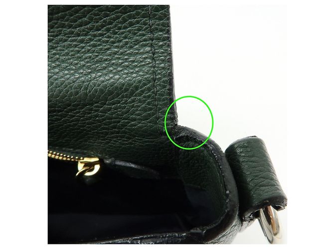 Borsa a tracolla Miu Miu in pelle Madras Verde Scuro RT0638 - vista 19