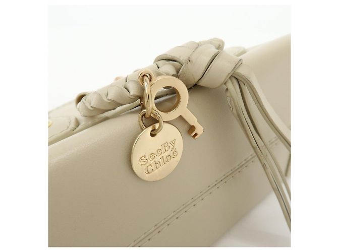 Chloé Borsa a mano e pochette Joan in pelle See By Chloe Beige - vista 17