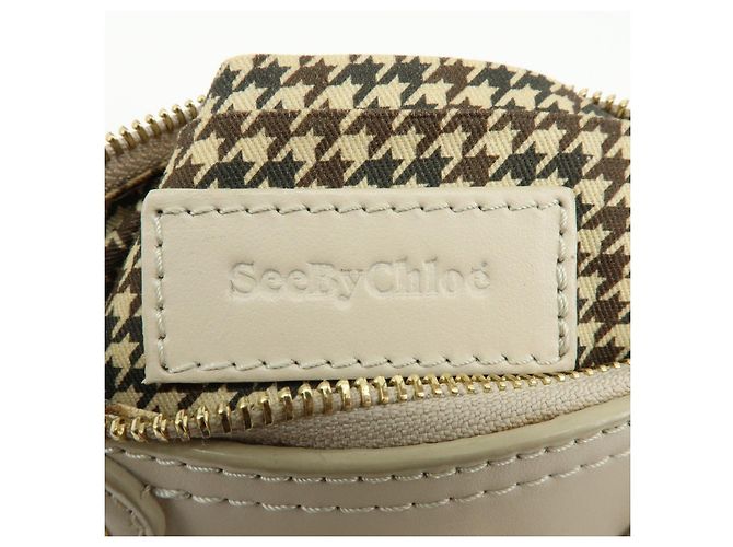 Chloé Borsa a mano e pochette Joan in pelle See By Chloe Beige - vista 24