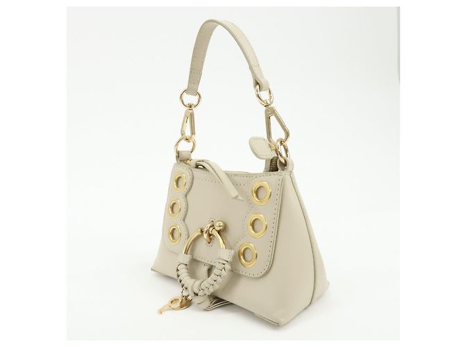 Chloé Borsa a mano e pochette Joan in pelle See By Chloe Beige - vista 3