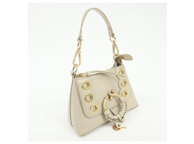 Chloé Borsa a mano e pochette Joan in pelle See By Chloe Beige - vista 4
