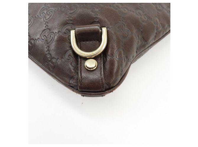 Borsa a tracolla e borsa a spalla GUCCI Abbey in pelle Marrone 131326 - vista 11