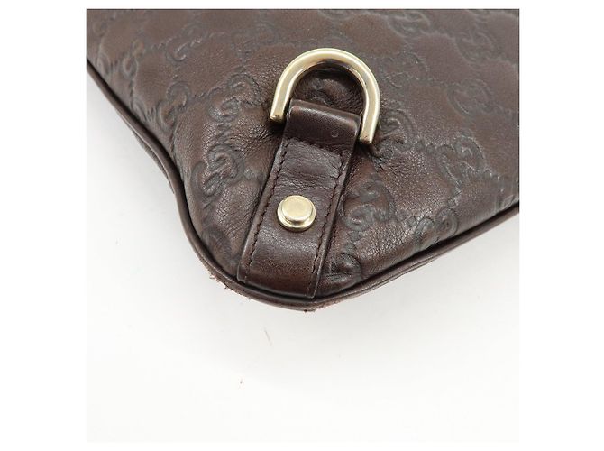 Borsa a tracolla e borsa a spalla GUCCI Abbey in pelle Marrone 131326 - vista 12