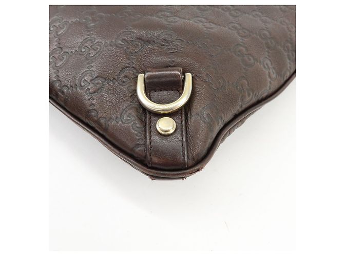 Borsa a tracolla e borsa a spalla GUCCI Abbey in pelle Marrone 131326 - vista 13