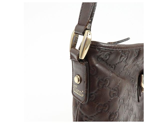 Borsa a tracolla e borsa a spalla GUCCI Abbey in pelle Marrone 131326 - vista 15