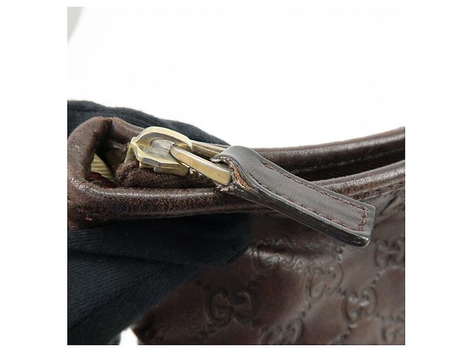 Borsa a tracolla e borsa a spalla GUCCI Abbey in pelle Marrone 131326 - vista 16