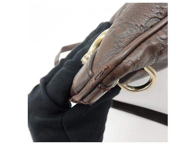 Borsa a tracolla e borsa a spalla GUCCI Abbey in pelle Marrone 131326 - vista 17