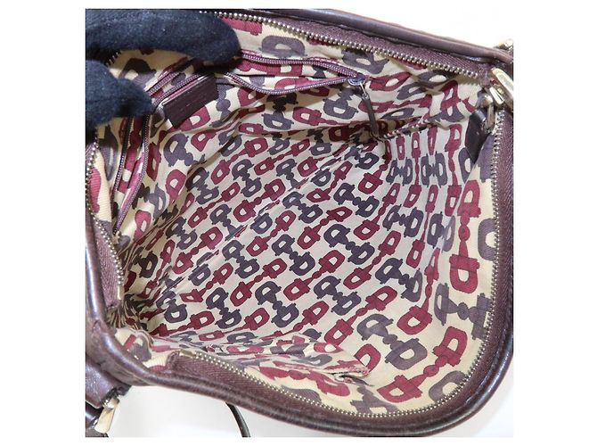 Borsa a tracolla e borsa a spalla GUCCI Abbey in pelle Marrone 131326 - vista 18