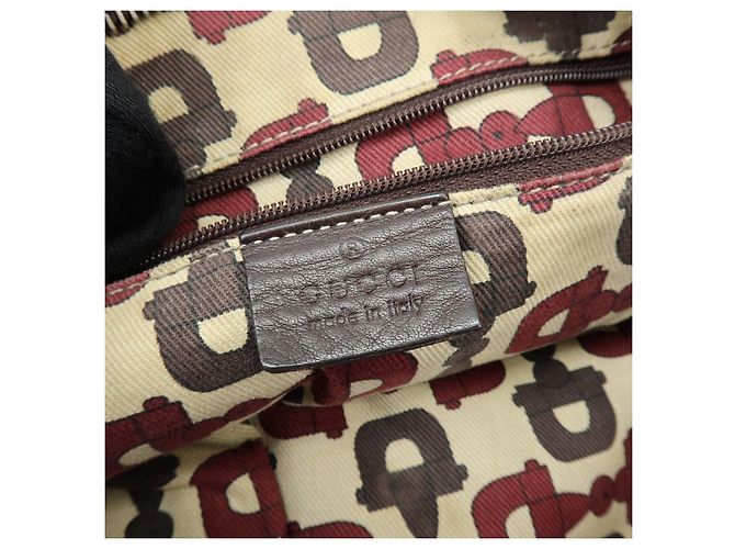 Borsa a tracolla e borsa a spalla GUCCI Abbey in pelle Marrone 131326 - vista 21