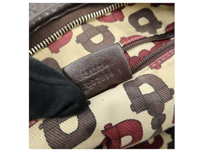 Borsa a tracolla e borsa a spalla GUCCI Abbey in pelle Marrone 131326 - vista 22