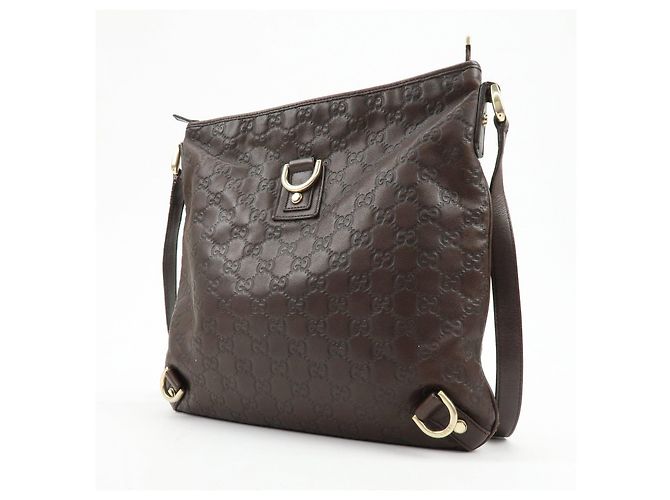 Borsa a tracolla e borsa a spalla GUCCI Abbey in pelle Marrone 131326 - vista 3