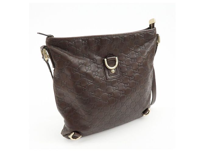 Borsa a tracolla e borsa a spalla GUCCI Abbey in pelle Marrone 131326 - vista 4