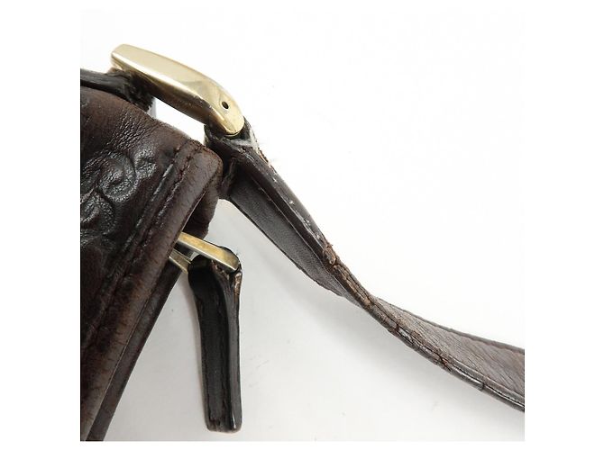 Borsa a tracolla e borsa a spalla GUCCI Abbey in pelle Marrone 131326 - vista 7