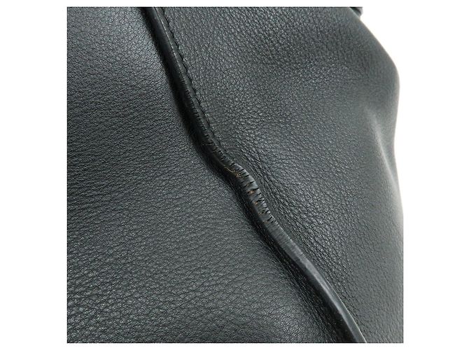 Borsa a tracolla LOEWE Anagram Hammock Medium in pelle nera - vista 19