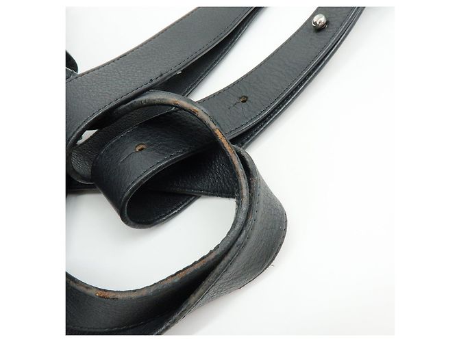 Borsa a tracolla LOEWE Anagram Hammock Medium in pelle nera - vista 9