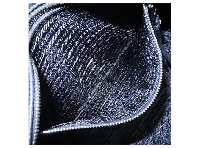 Borsa Tote e Borsa a Spalla PRADA in pelle di vitello con logo Nero - vista 22