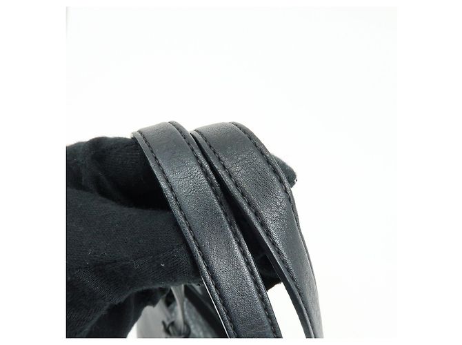 Borsa Tote e Borsa a Spalla PRADA in pelle di vitello con logo Nero - vista 7
