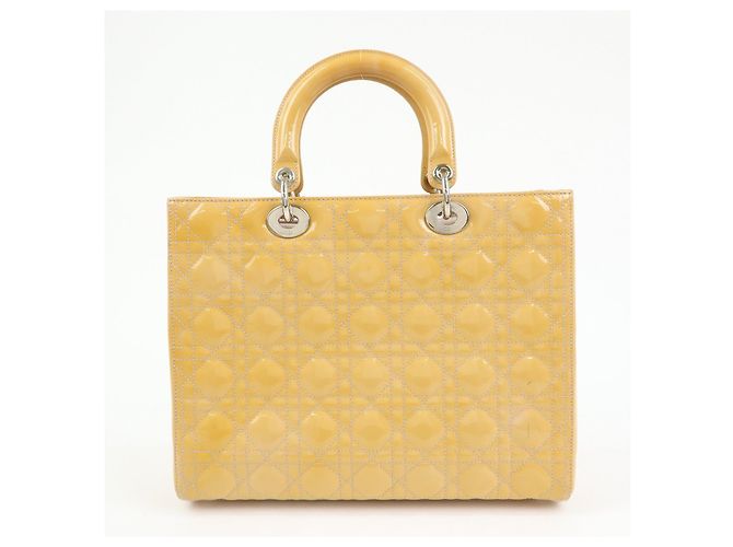 Christian Dior Lady Dior Cannage Patent Leather 2Way Hand Shoulder Bag - vista 2