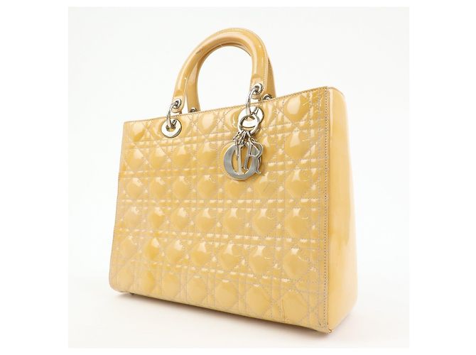 Christian Dior Lady Dior Cannage Patent Leather 2Way Hand Shoulder Bag - vista 3