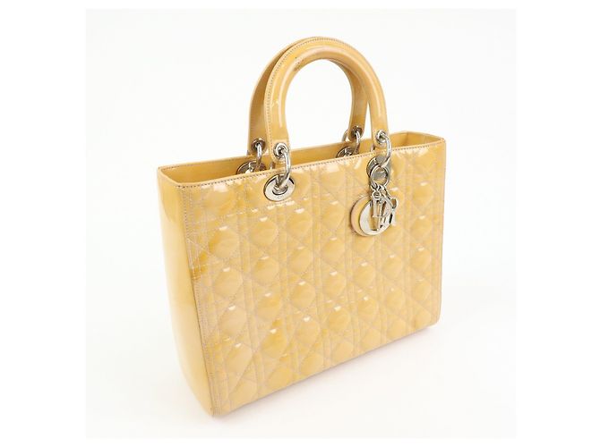 Christian Dior Lady Dior Cannage Patent Leather 2Way Hand Shoulder Bag - vista 4