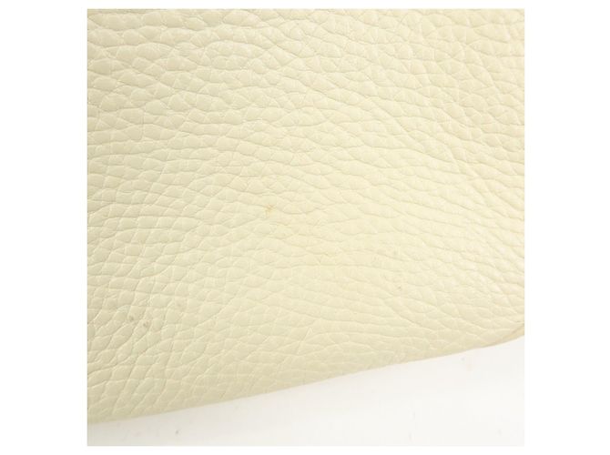 Borsa a tracolla in pelle con catena GUCCI SOHO Interlocking G Bianca 536224 - vista 16