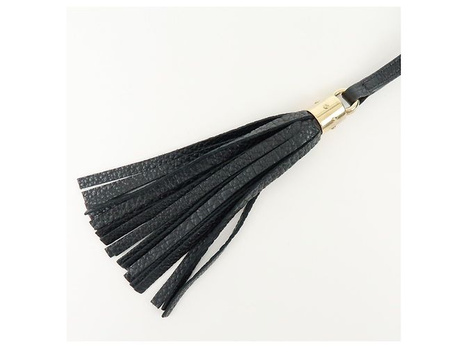 Borsa a spalla in pelle con catena GUCCI SOHO Interlocking G Nera 536224 - vista 16