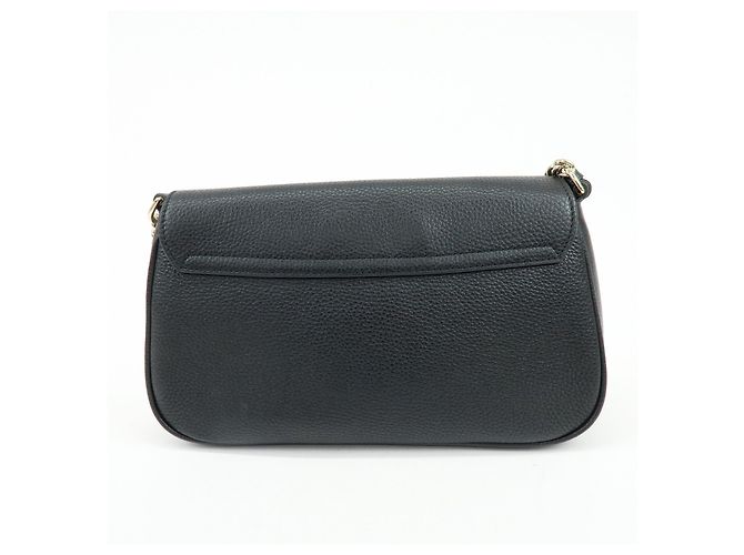 Borsa a spalla in pelle con catena GUCCI SOHO Interlocking G Nera 536224 - vista 2