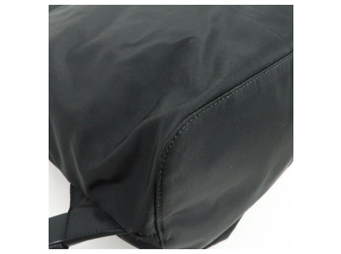 Zaino PRADA in nylon e pelle con logo Triangle Nero BZ2811 - vista 12