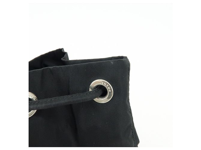 Zaino PRADA in nylon e pelle con logo Triangle Nero BZ2811 - vista 19