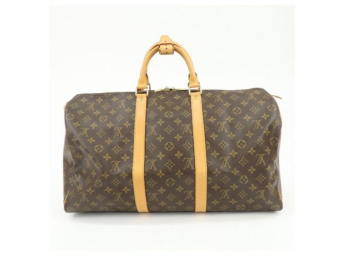 Louis Vuitton Monogram Keep All 50 Boston Bag Brown M41426 - vista 2